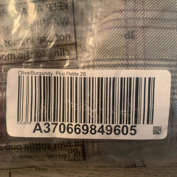 NWT G.I.L.I. PETITE WIDE LEG PLAID PANTS OLIVE/BURGUNDY STRIPE-VARIOUS SIZES - Picture 12 of 16